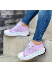 Women's Shoes 2022 New Style Canvas Shoes High Quality Sneakers Ladies Flat Lace Up Adult Zapatillas Mujer Chaussure Femme