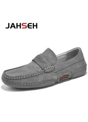 Summer Men Casual Shoes Luxury Brand Genuine Leather Men Loafers Moccasins Breathable Slip On Italian Style Driving Shoes