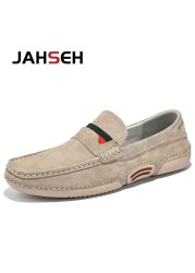 Summer Men Casual Shoes Luxury Brand Genuine Leather Men Loafers Moccasins Breathable Slip On Italian Style Driving Shoes