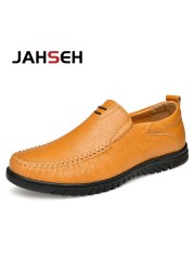 Brand Men Shoes Size 37~47 Soft Comfortable Driving Shoes Luxury Dress Shoes Genuine Leather Summer Walking Shoes Moccasins