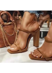 2022 Summer New Women Shoes Sexy High Heels Open Toe Sandals Women Casual Sandals Fashion Comfortable Women Sandals Zapatos Mujer