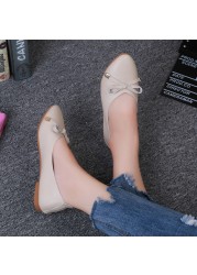 New Fashion Casual Summer Shoes Elegant Comfortable Ladies Fashion Flats Leisure Butterfly Knot Female Flat Shoes Women Shoe