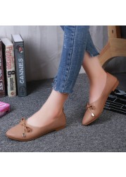 New Fashion Casual Summer Shoes Elegant Comfortable Ladies Fashion Flats Leisure Butterfly Knot Female Flat Shoes Women Shoe