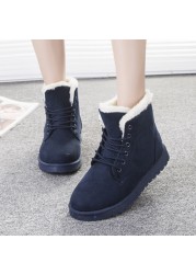 Women Anti Ski Snow Boots Big Size Plus Fleece Boots Warm Shoes For Students Shoes