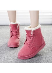 Women Anti Ski Snow Boots Big Size Plus Fleece Boots Warm Shoes For Students Shoes