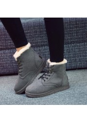 Women Anti Ski Snow Boots Big Size Plus Fleece Boots Warm Shoes For Students Shoes