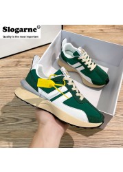 2022 New Women's Spring Leisure Sneakers Students Running Shoes Platform Girl Vulcanize Shoes Mixed Color Casual Sneakers