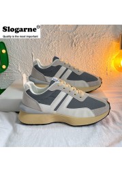 2022 New Women's Spring Leisure Sneakers Students Running Shoes Platform Girl Vulcanize Shoes Mixed Color Casual Sneakers