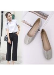Egg Roll Shoes 2022 New Flat Bottom Square Toe Shallow Mouth Soft Sole Comfortable Casual Shoes For Women Plus Size35-42