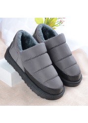 Winter Boots Women Plush Snow Boots Flat With Platform Women's Boots Ankle Waterproof Warm Fur Leather Boots Woman Casual Booties