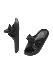 2022 summer women's EVA soft sole non-slip slides female beach outdoor home indoor bathroom bow slippers woman