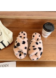 Women Shoes Soft Short Plush Different Styles Comfortable Women Slippers Open Toe Indoor Women's Shoes Furry Luxury Home Slippers