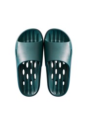 2022 Home Family Bath Shoes Indoor Non-slip Unisex Solid Soft Bottom Slippers Sandals Women and Men Slippers Flat Shoes