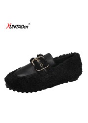 2022 Fashion Women Moccasin Shoes Casual Women Sneakers Autumn Loafers Flats Fur Loafers Slippers Flats Toe Shoes