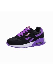 Ladies Shock Absorption Sneaker Comfortable Breathable Running Shoes Air Cushion Soles Casual Outdoor Shoes Shoes