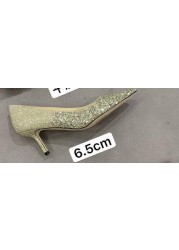 luxury designer high heel shoes for women genuine leather glitter sexy wedding shoes