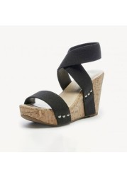 Women Sandals Platform Sandals High Heels Shoes Elastic Strap Gladiator Sandalia feminina Summer Wedge Heel sandalias