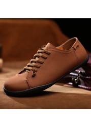 Men's leather lace-up shoes, luxury brand, classic, formal