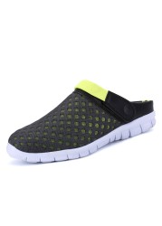 Unisex Summer Mesh Sandal Lightweight Breathable Outdoor Sneaker Slip-on Sneaker Beach Moccasin Shoe