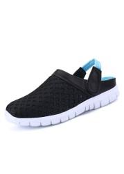 Unisex Summer Mesh Sandal Lightweight Breathable Outdoor Sneaker Slip-on Sneaker Beach Moccasin Shoe