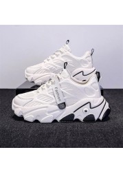 Women's shoes 2021 new lightweight breathable sneakers women height insole mesh shoes girls summer white shoes women's sports