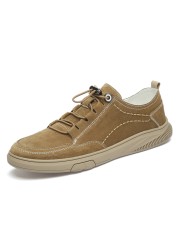 Men's Suede Sneakers, Comfortable Breathable Sneakers, Fashion Loafers