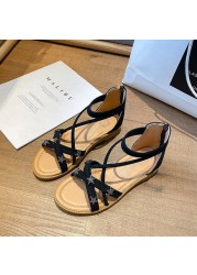 2022 women sandals star pattern new casual shoes comfortable women's sandals summer zipper women shoes fashion beach flat shoes