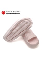 men slippers thick platform slippers summer beach eva soft sole sandal men ladies indoor leisure bathroom anti-slip shoes