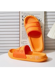 Women Home Platform Slippers Female Fashion Beach Slides Summer Candy Colored Button Strap Non-slip Sandals Chaussure Femme