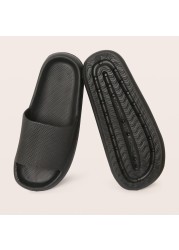 Thick Platform Slippers Cloud Slippers Non-slip EVA Soft Waterproof Cloud Sandals Silent Damping Bathroom Indoor Shoes For Women