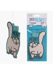 Puckator Vanilla Scented Simon's Cat Check Meowt Air Freshener