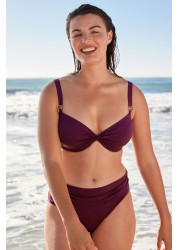 Shape and Tummy Control Bikini Top Padded Underwired Top