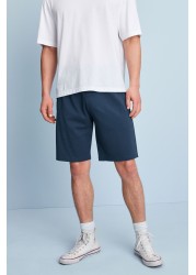 Zip Pocket Jersey Shorts Straight Fit