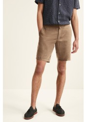 Elasticated Waistband Linen Shorts