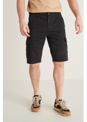 Premium Laundered Cargo Shorts Longer Length