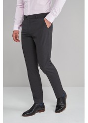 Machine Washable Plain Front Trousers Slim Fit