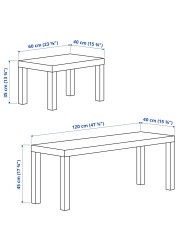 LACK Nest of tables, set of 2