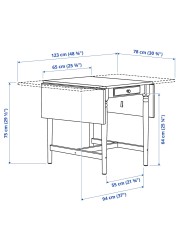 INGATORP Drop-leaf table