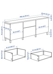 BESTÅ Storage combination with drawers