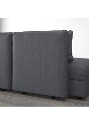 VALLENTUNA Sofa-bed module with backrests