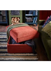 GRÖNLID Footstool with storage