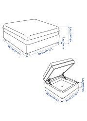 VALLENTUNA Seat module with storage