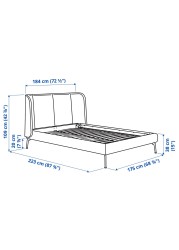 TUFJORD Upholstered bed frame