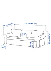 EKTORP 3-seat sofa