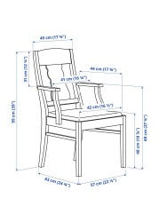 INGATORP Chair with armrests