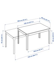 EKEDALEN / ODGER Table and 4 chairs