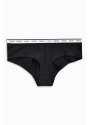 Cotton Rich Logo Knickers 4 Pack Short