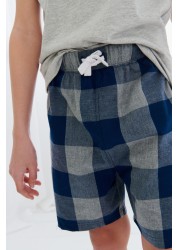 2 Pack Check Short Pyjamas (3-16yrs)