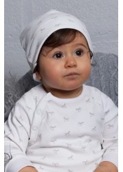 The Little Tailor White Sleepsuit, Hat, Booties Gift Set