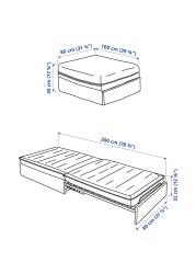 VALLENTUNA Sofa-bed module